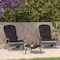 Flash Furniture LT Gray Adirondack Chairs with Gray Cushions, 2PK 2-JJ-C14501-CSNGY-LTG-GG - alternate 1